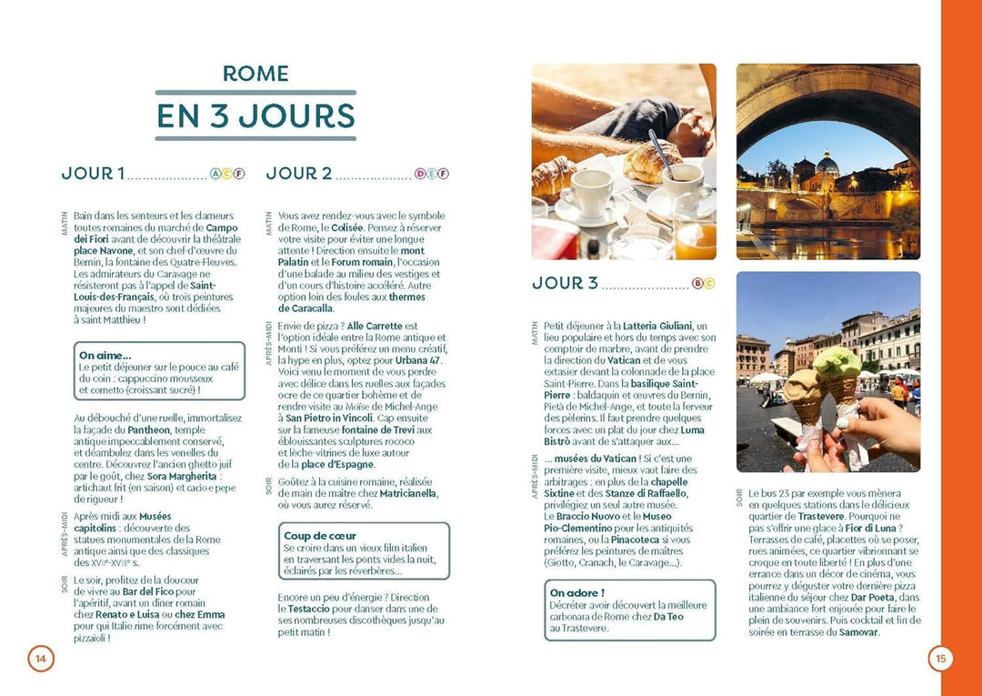 Plan détaillé - Rome 2024/25 | Cartoville carte pliée Gallimard 