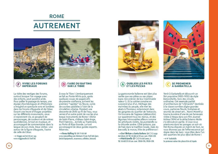 Plan détaillé - Rome 2024/25 | Cartoville carte pliée Gallimard 