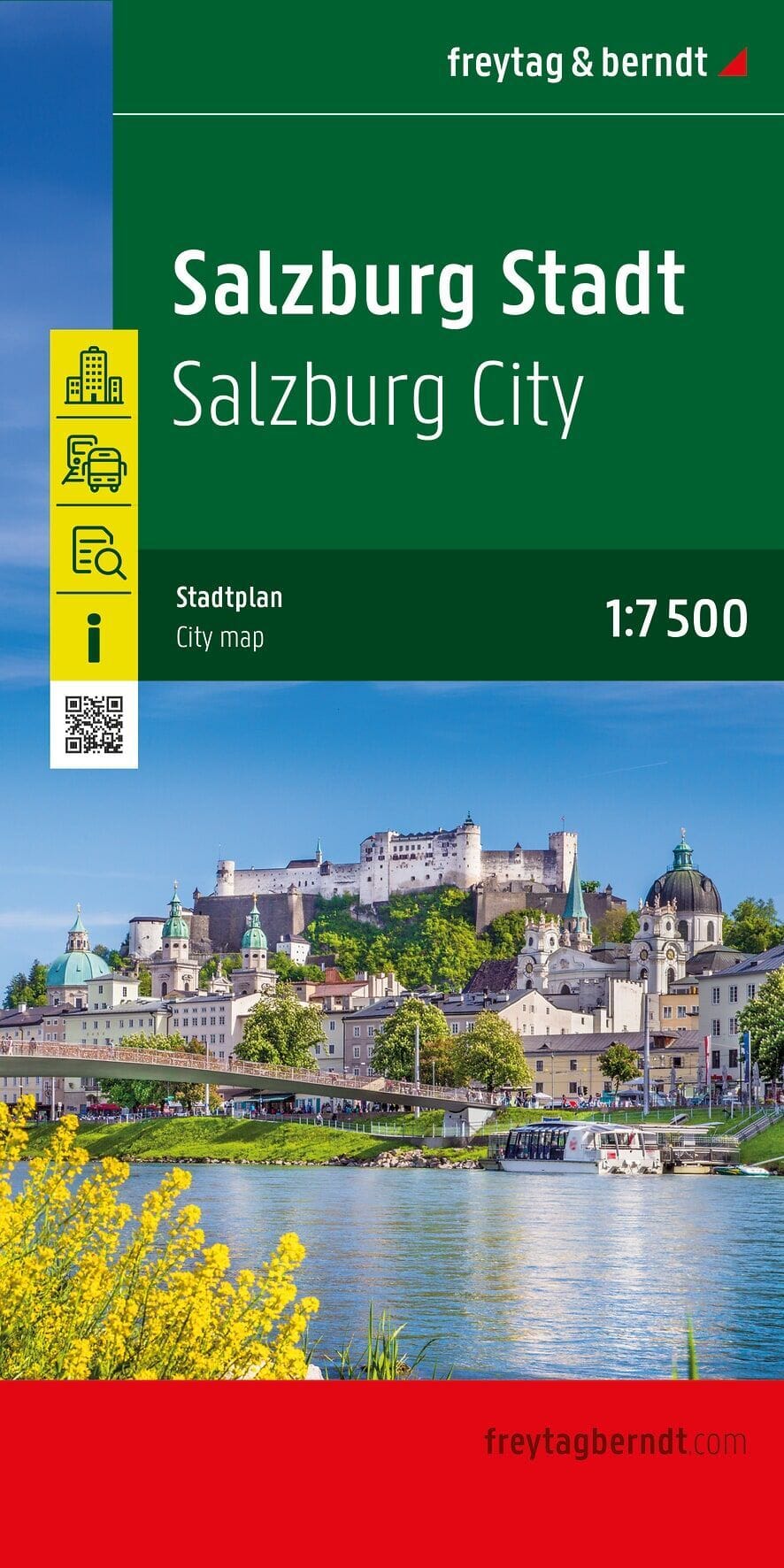 Plan détaillé - Salzbourg (Autriche) | Freytag & Berndt plan de ville Freytag & Berndt 