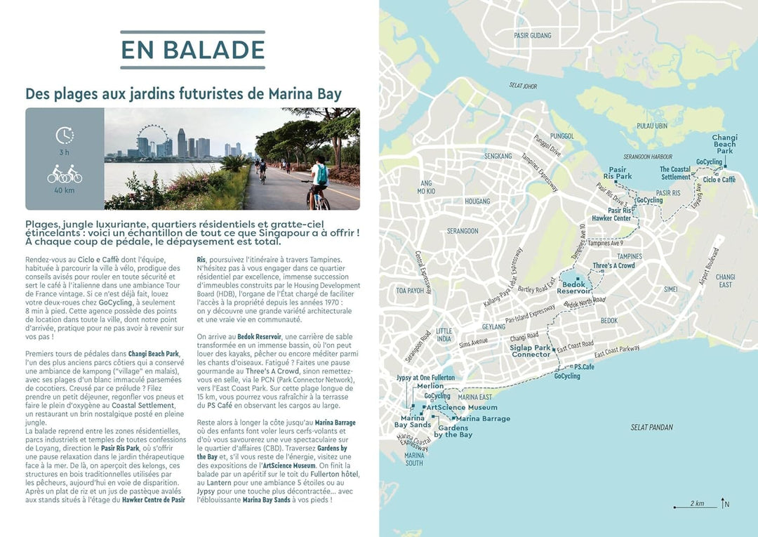 Plan détaillé - Singapour | Cartoville carte pliée Gallimard 