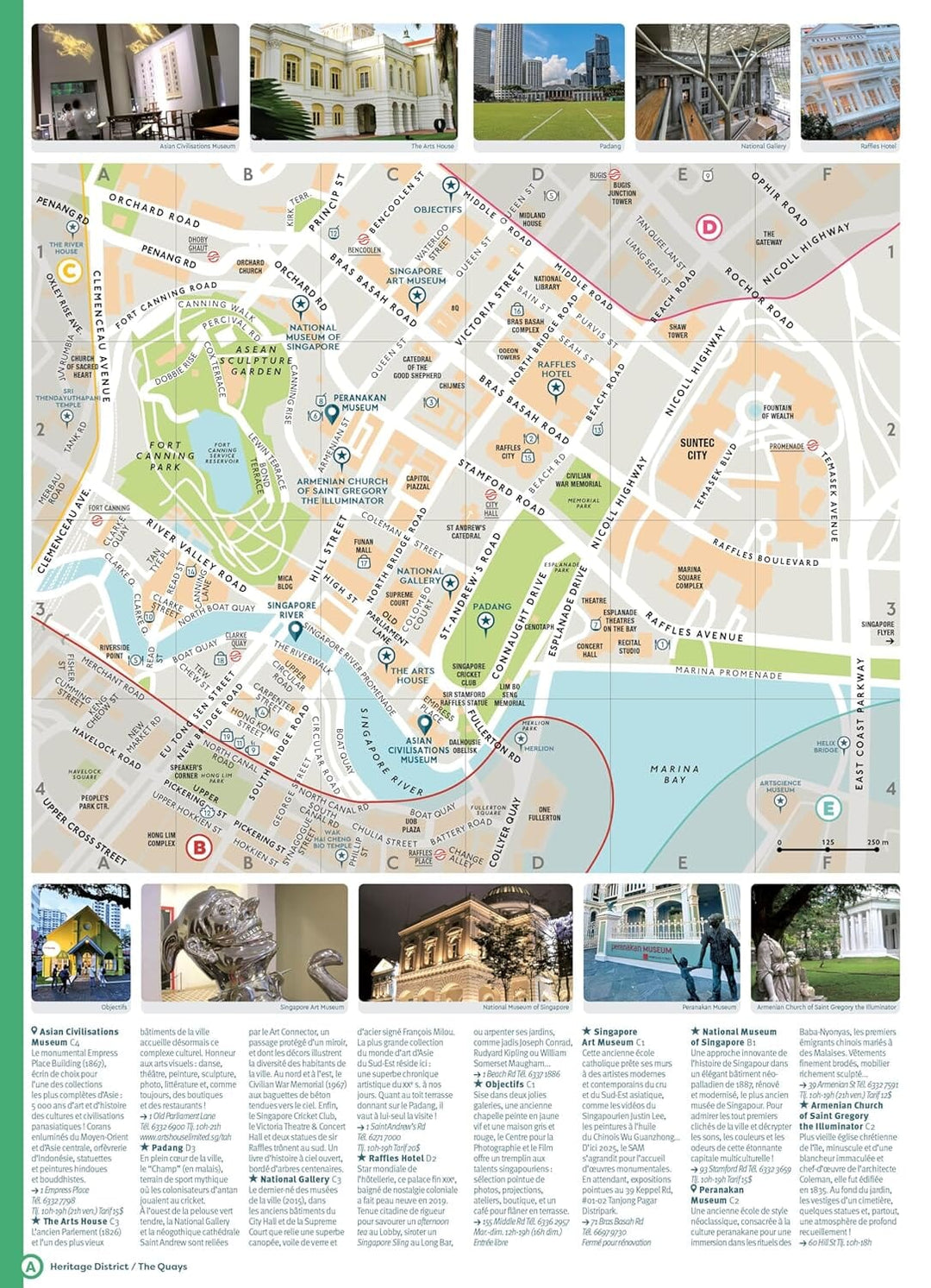 Plan détaillé - Singapour | Cartoville carte pliée Gallimard 