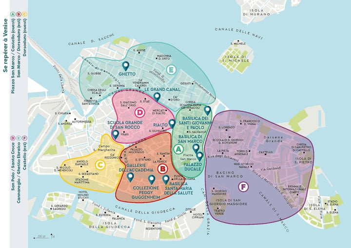 Plan détaillé - Venise 2024/25 | Cartoville carte pliée Gallimard 