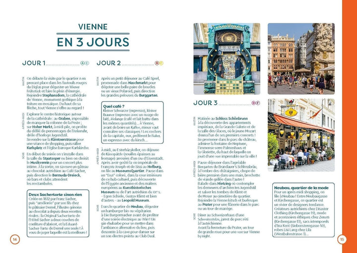Plan détaillé - Vienne (Autriche) - Édition 2024 | Cartoville carte pliée Gallimard 
