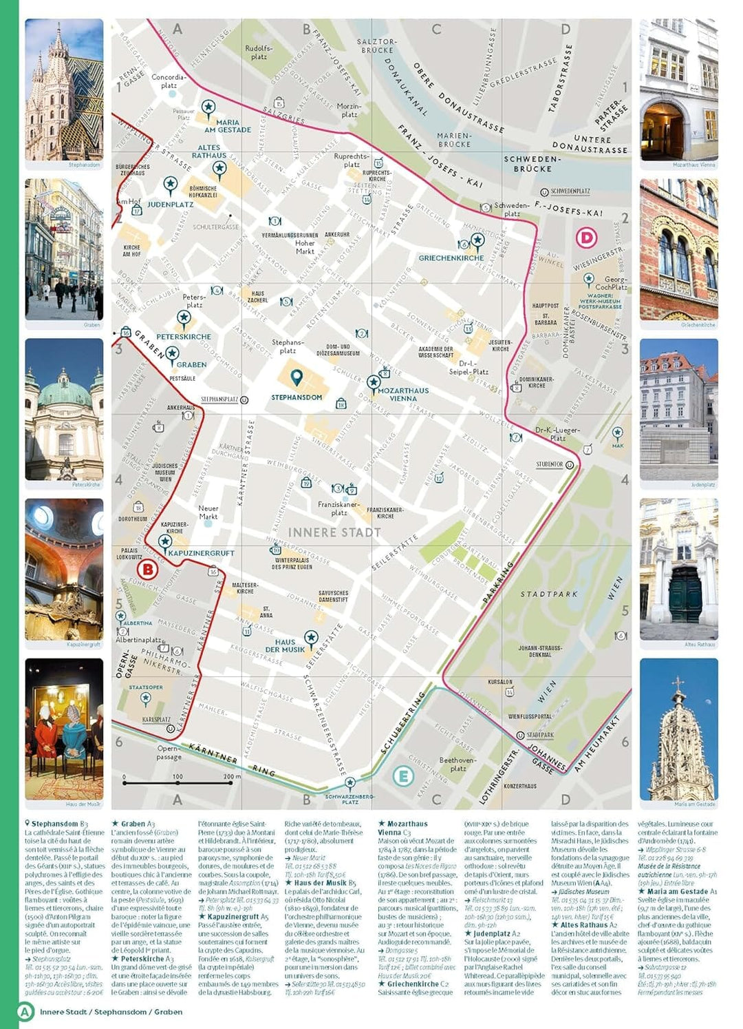 Plan détaillé - Vienne (Autriche) - Édition 2024 | Cartoville carte pliée Gallimard 