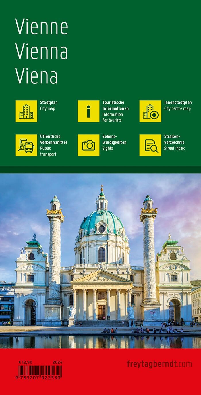 Plan détaillé - Vienne (Autriche) | Freytag & Berndt plan de ville Freytag & Berndt