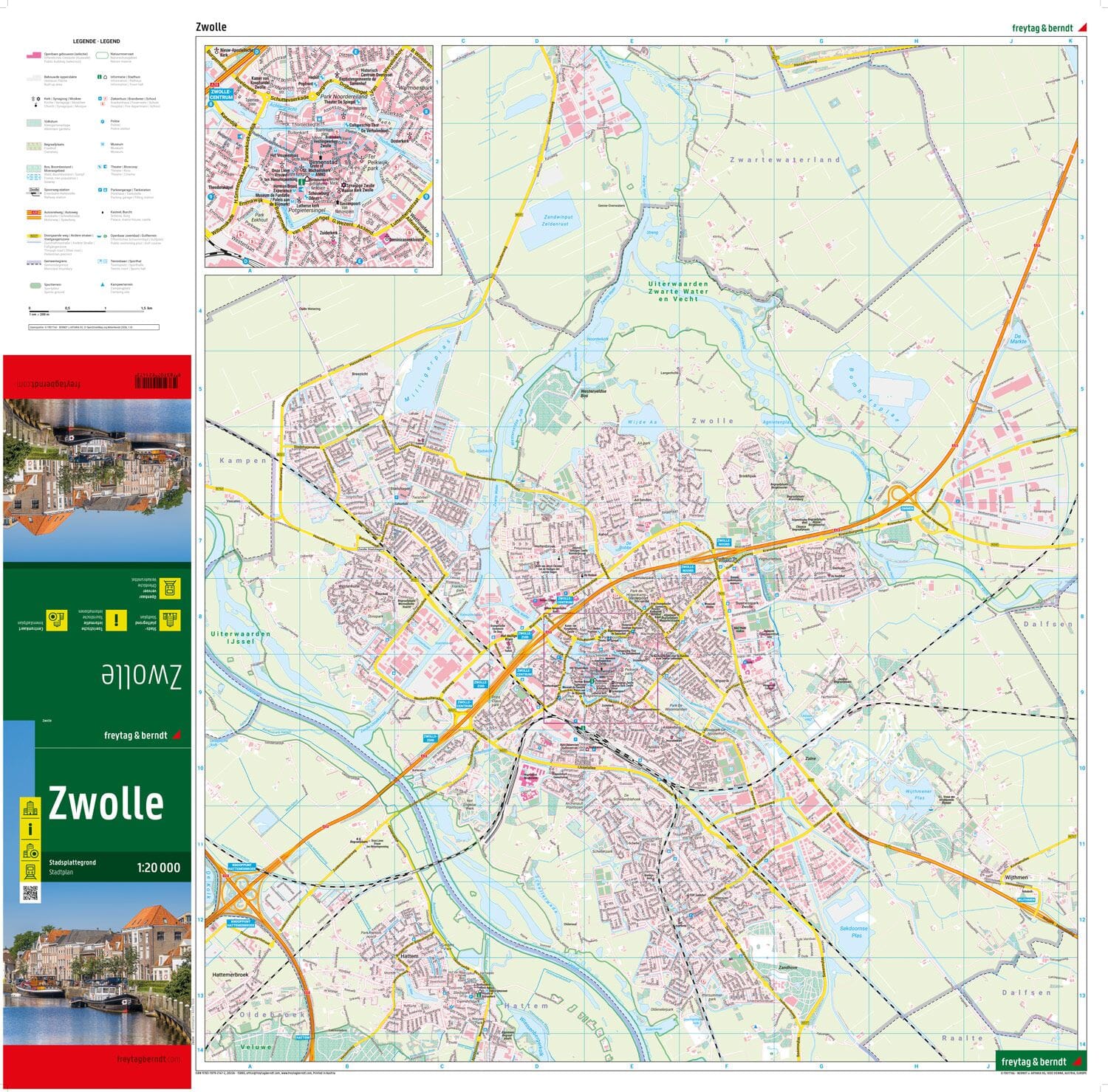Plan détaillé - Zwolle | Freytag & Berndt plan de ville Freytag & Berndt