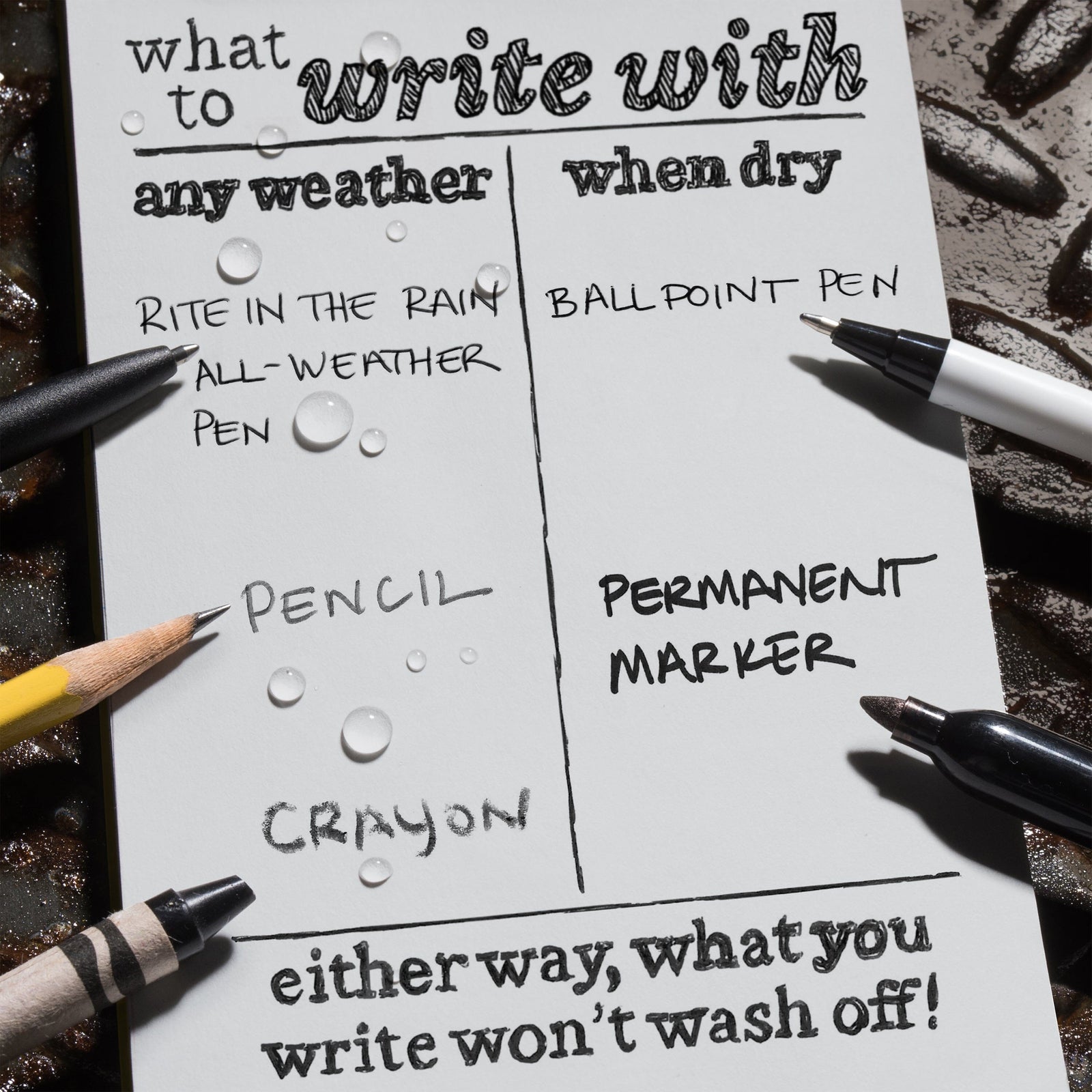 Carnet de voyage waterproof – Spirale supérieure | Rite in the Rain carnet de voyage Rite in the Rain