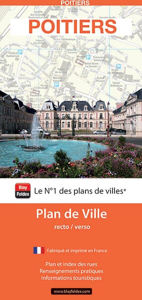 Poitiers, Vienne - Plan de ville | Blay Foldex plan de ville Blay Foldex