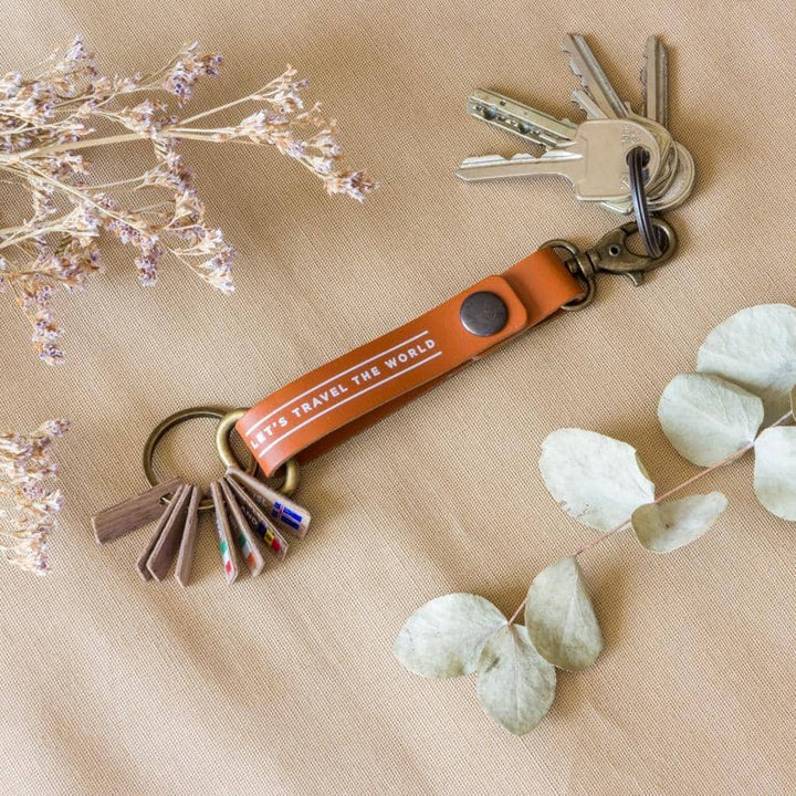 Porte-clés - brun | Miss Wood accessoire de voyage Miss Wood 