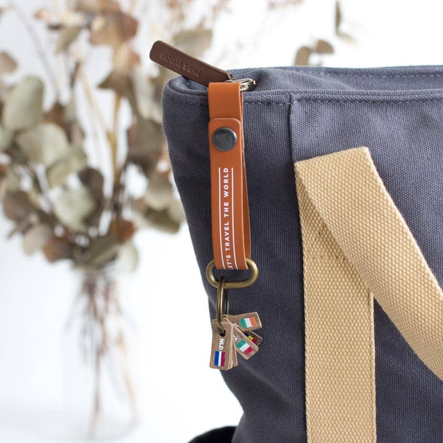 Porte-clés - brun | Miss Wood accessoire de voyage Miss Wood 