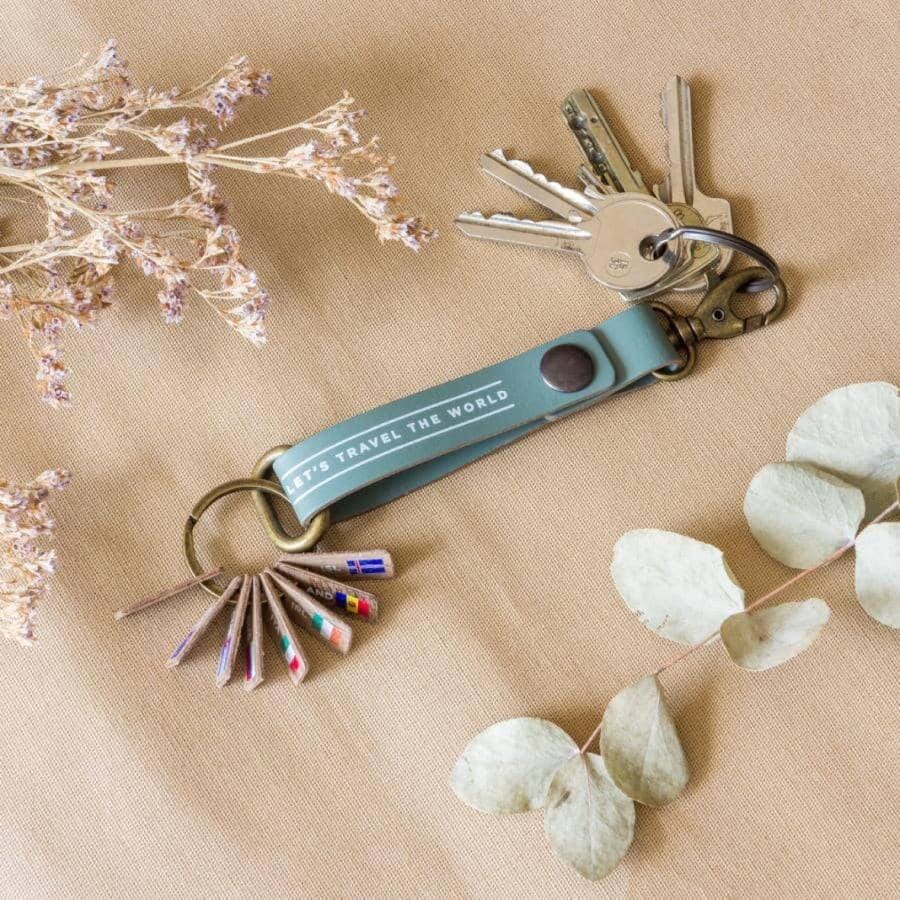 Porte-clés - vert | Miss Wood accessoire de voyage Miss Wood 