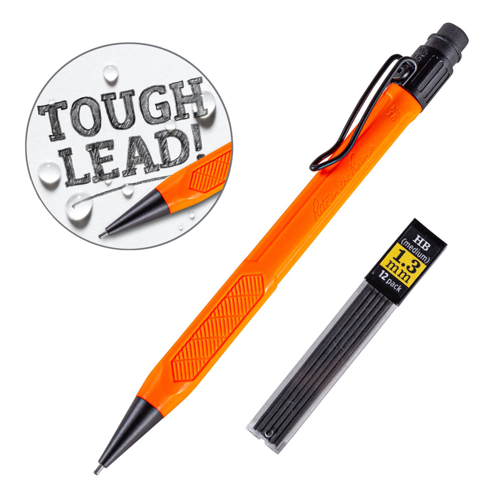 Porte-mine étanche Rite in the Rain – Mécanique tous-terrains 1.3 mm (OR15 / BK15 / YE15 / HV15) accessoire de voyage Rite in the Rain Orange 