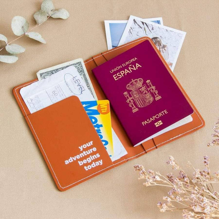 Porte passeport - brun | Miss Wood accessoire de voyage Miss Wood 