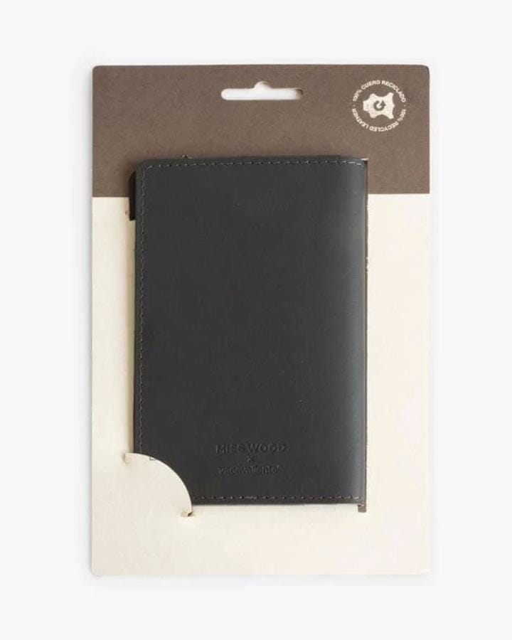 Porte passeport - gris | Miss Wood accessoire de voyage Miss Wood 