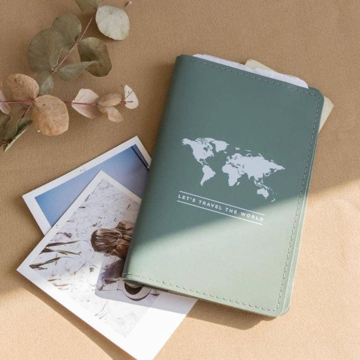 Porte passeport - vert | Miss Wood accessoire de voyage Miss Wood 