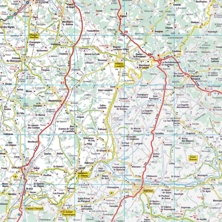 Poster - Charente (119 x 85 cm) | Blay Foldex carte murale hors dimensions Blay Foldex 