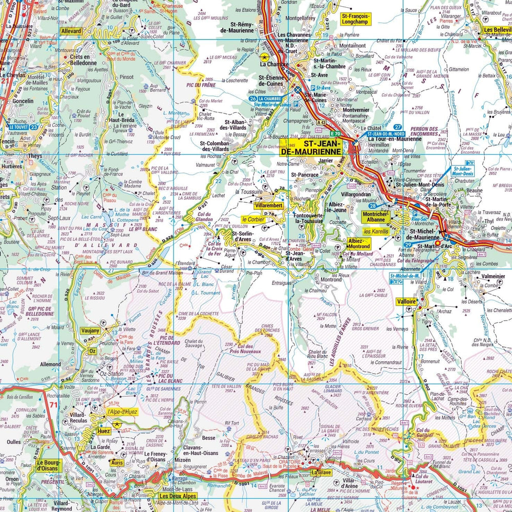 Poster - Savoie (119 x 85 cm) | Blay Foldex carte murale hors dimensions Blay Foldex 