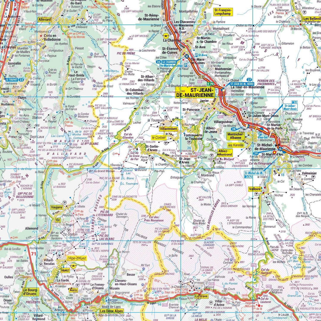 Poster - Savoie (119 x 85 cm) | Blay Foldex carte murale hors dimensions Blay Foldex 