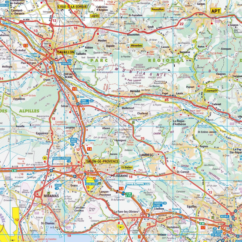 Poster - Vaucluse (119 x 85 cm) | Blay Foldex carte murale hors dimensions Blay Foldex 