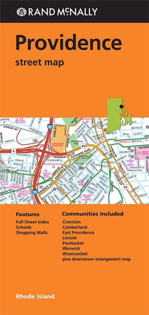 Providence, Rhode Island | Rand McNally plan de ville Rand McNally