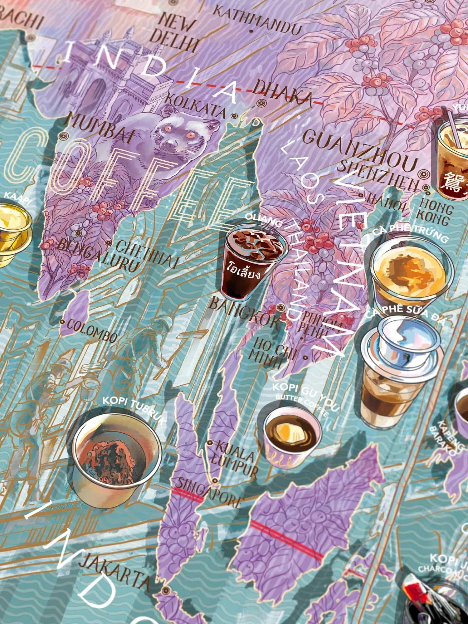 Puzzle de 1000 pièces - Coffee Wonderlands (48 x 68 cm) puzzle Water & Wines 