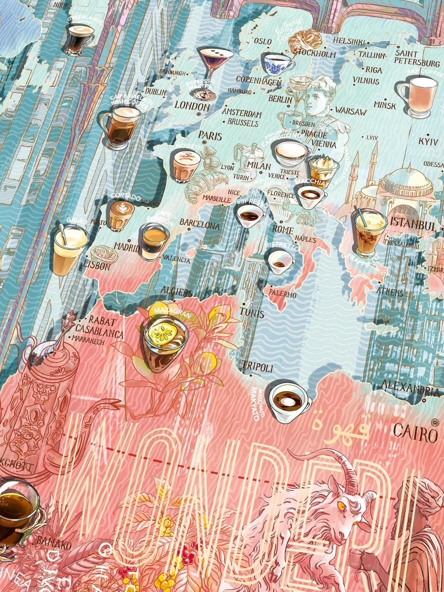 Puzzle de 1000 pièces - Coffee Wonderlands (48 x 68 cm) puzzle Water & Wines 