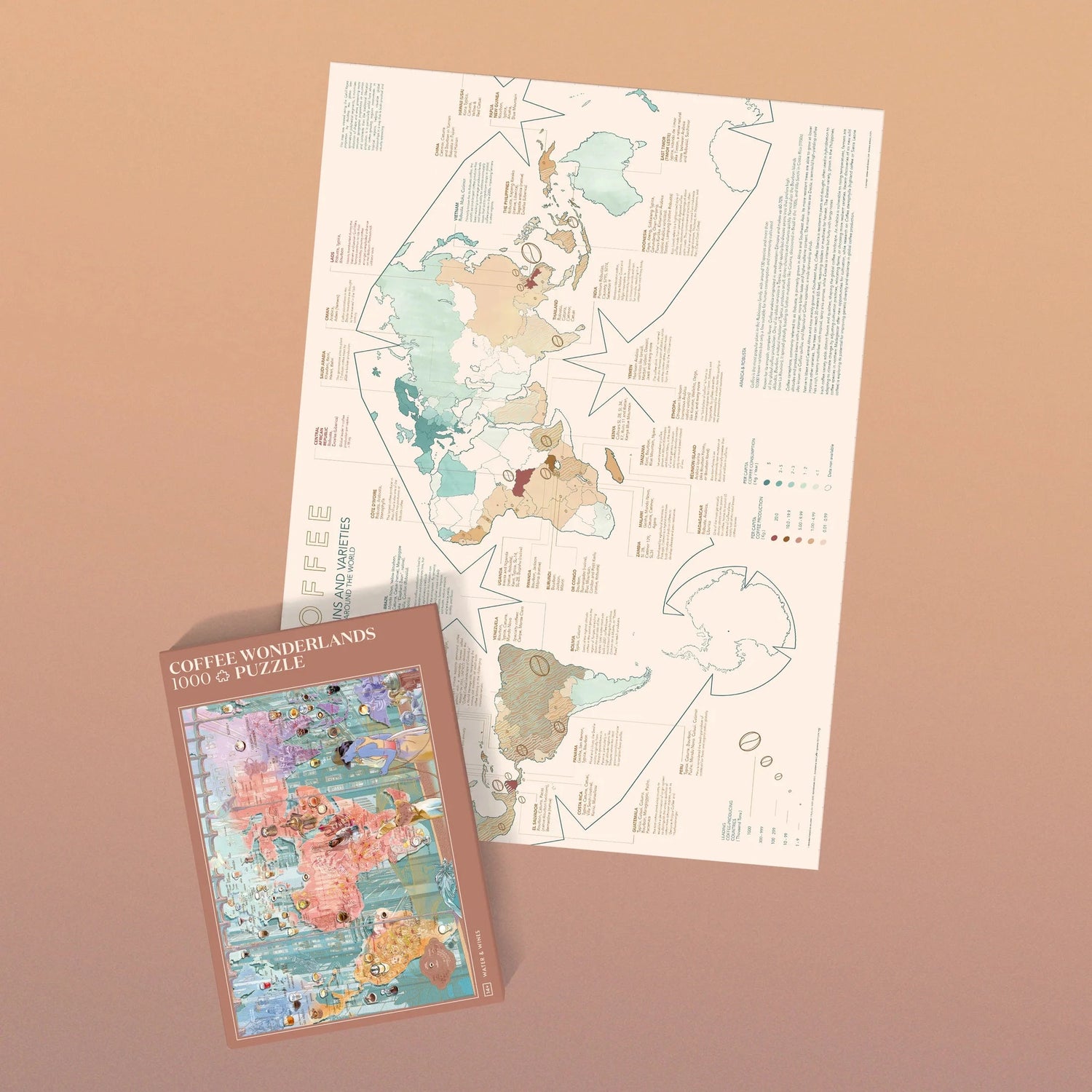 Puzzle de 1000 pièces - Coffee Wonderlands (48 x 68 cm) puzzle Water & Wines 