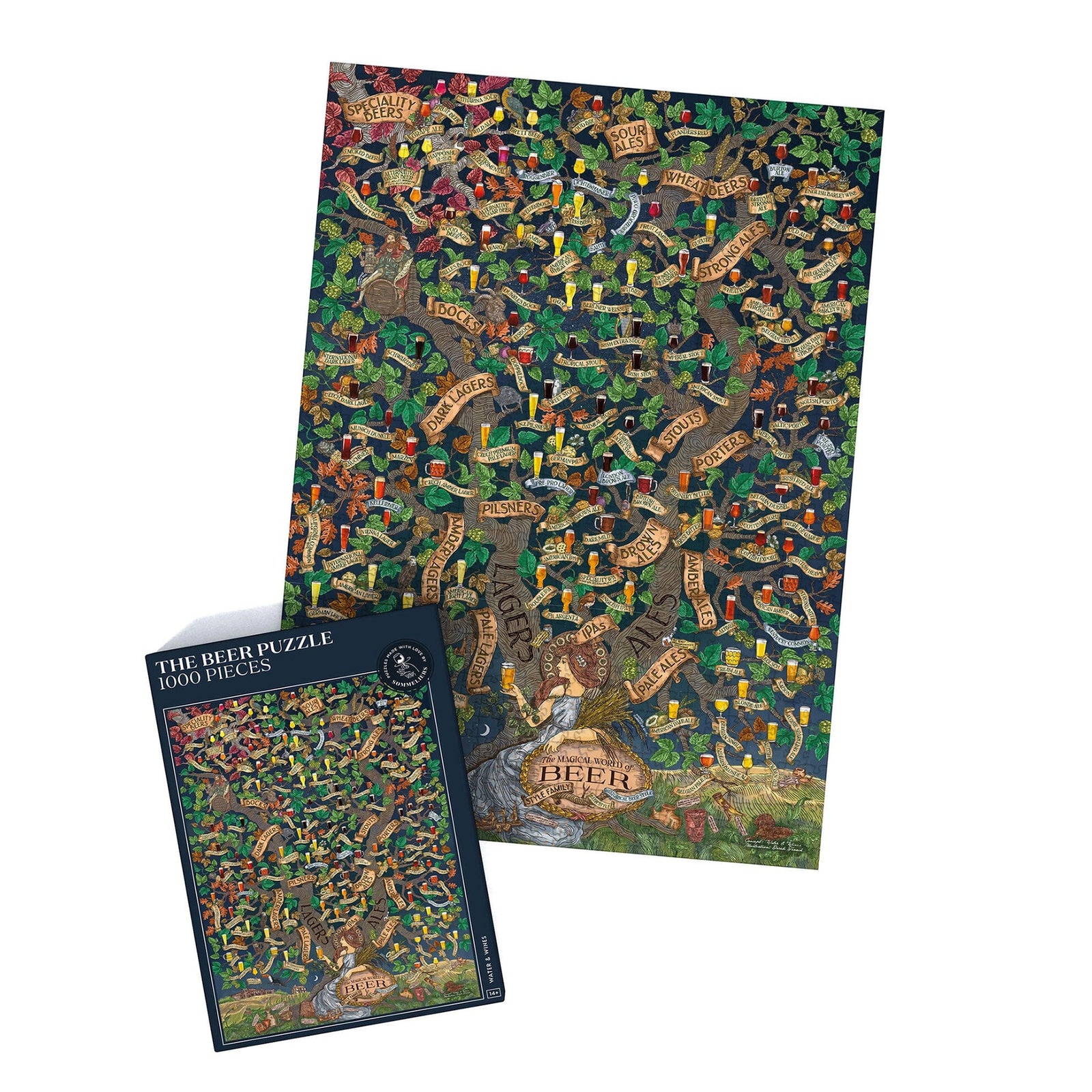 Puzzle de 1000 pièces - Les bières (48 x 68 cm) puzzle Water & Wines Default Title