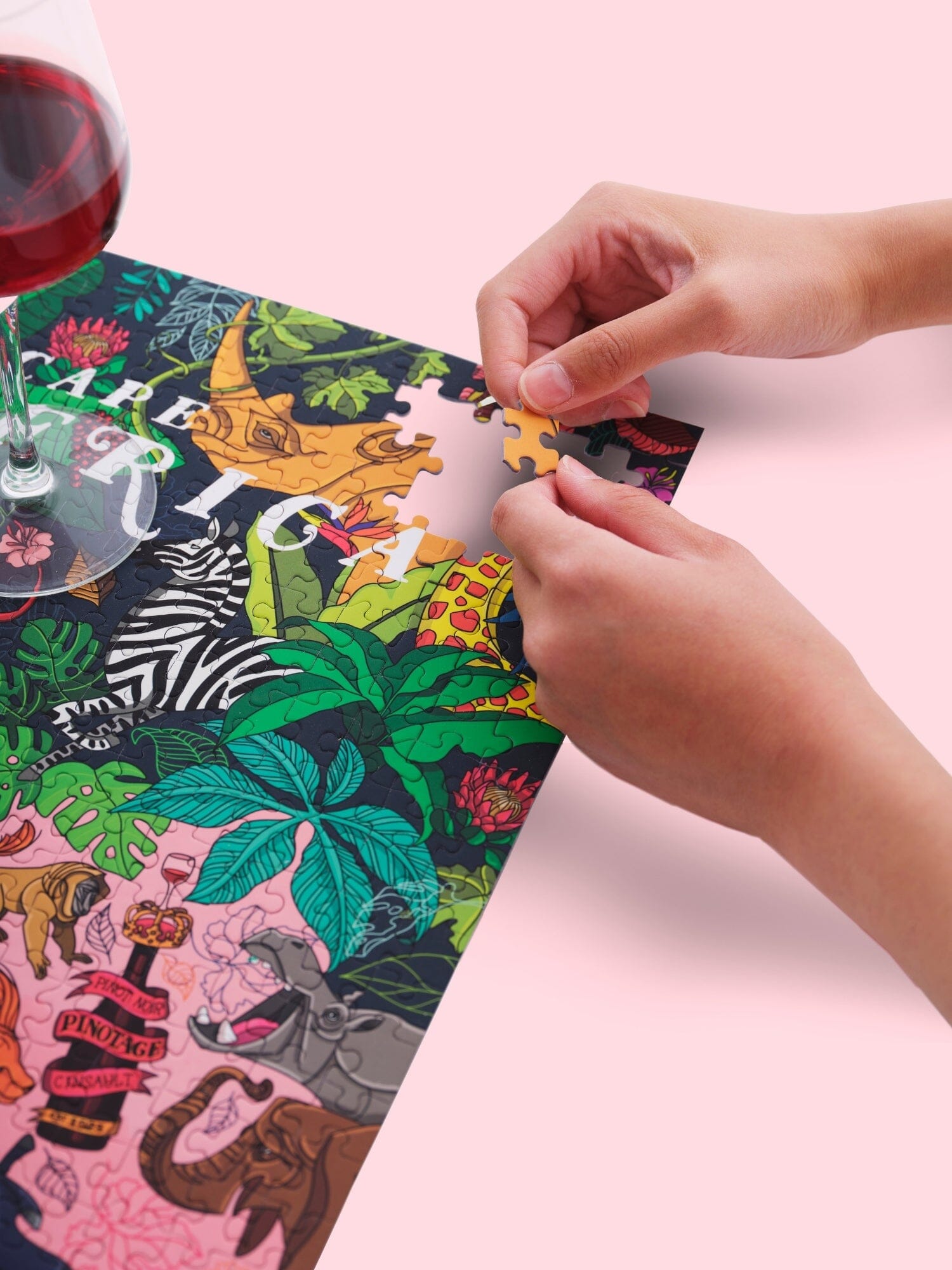 Puzzle de 1000 pièces - Les vins d'Afrique du Sud (48 x 68 cm) puzzle Water & Wines 