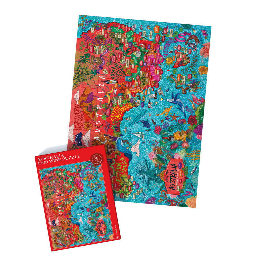 Puzzle de 1000 pièces - Les vins d'Australie (48 x 68 cm) puzzle Water & Wines 