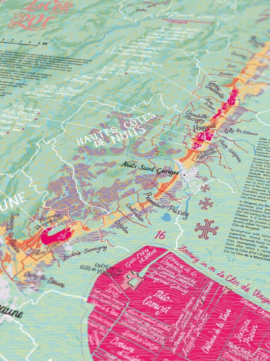 Puzzle de 1000 pièces - Les vins de Bourgogne (48 x 68 cm) puzzle Water & Wines 