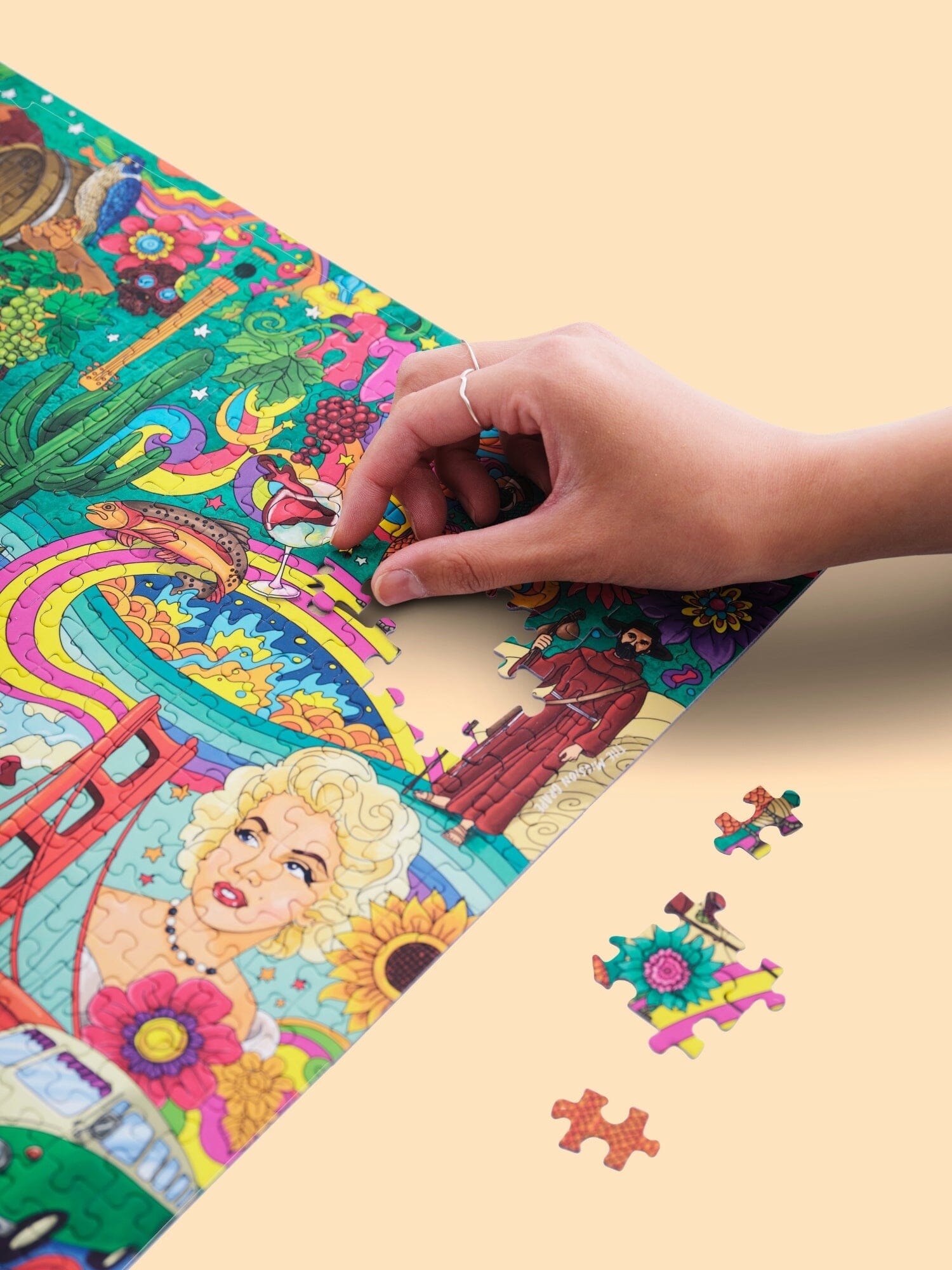 Puzzle de 1000 pièces - Les vins de Californie (48 x 68 cm) puzzle Water & Wines 