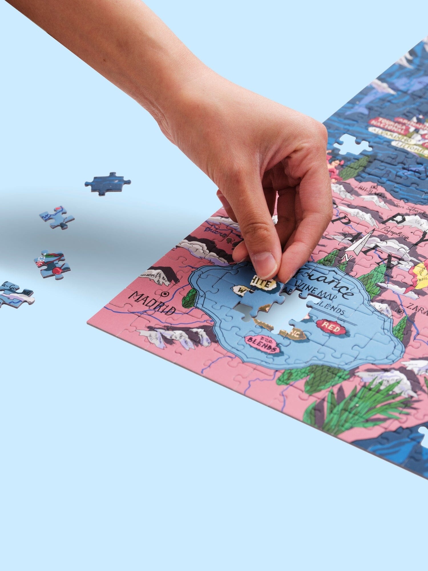 Puzzle de 1000 pièces - Les vins de France (48 x 68 cm) puzzle Water & Wines 