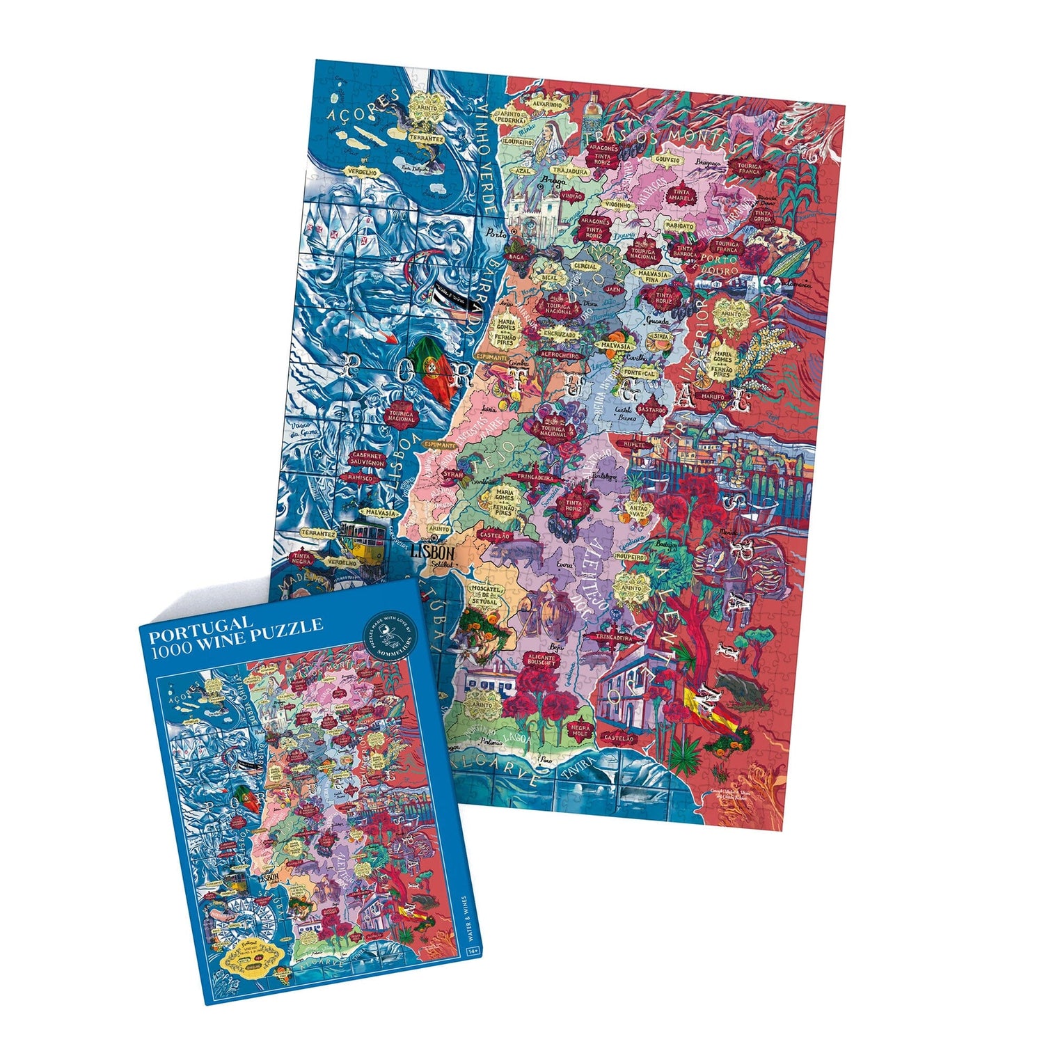 Puzzle de 1000 pièces - Les vins du Portugal (48 x 68 cm) puzzle Water & Wines Default Title