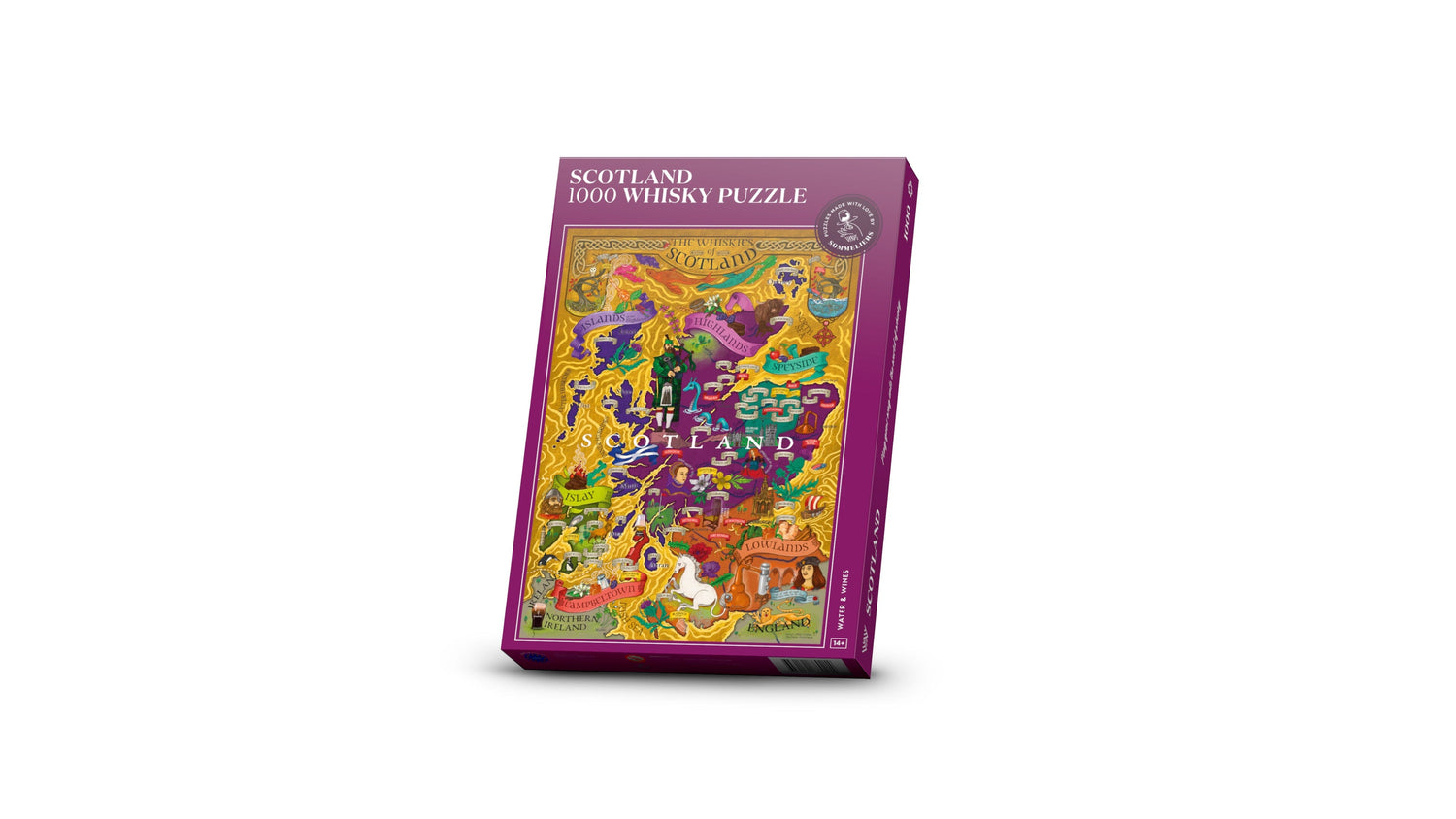Puzzle de 1000 pièces - Les whiskey d'Écosse (48 x 68 cm) puzzle Water & Wines 