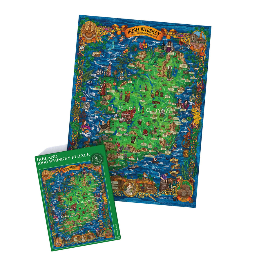 Puzzle de 1000 pièces - Les whiskies d'Irlande (48 x 68 cm) puzzle Water & Wines 