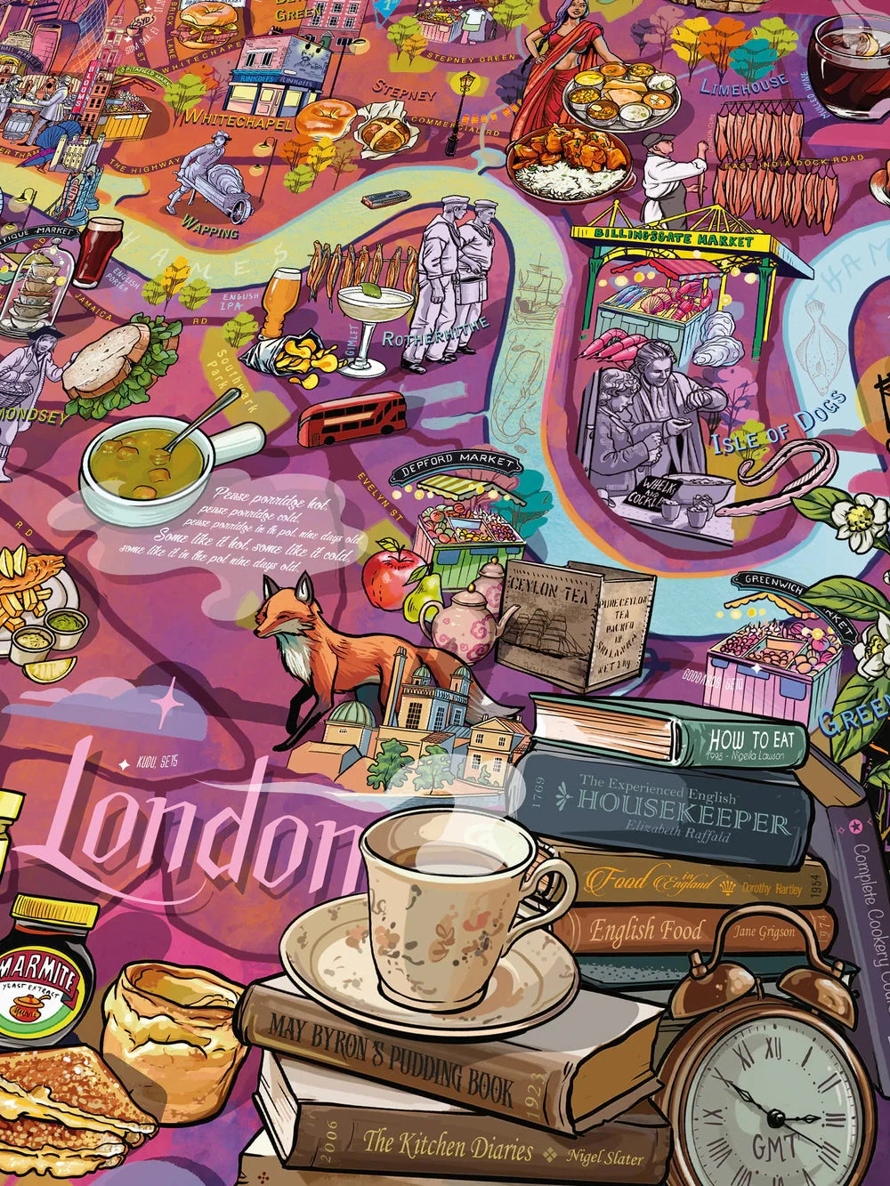 Puzzle de 1000 pièces - London gourmet (48 x 68 cm) puzzle Water & Wines 
