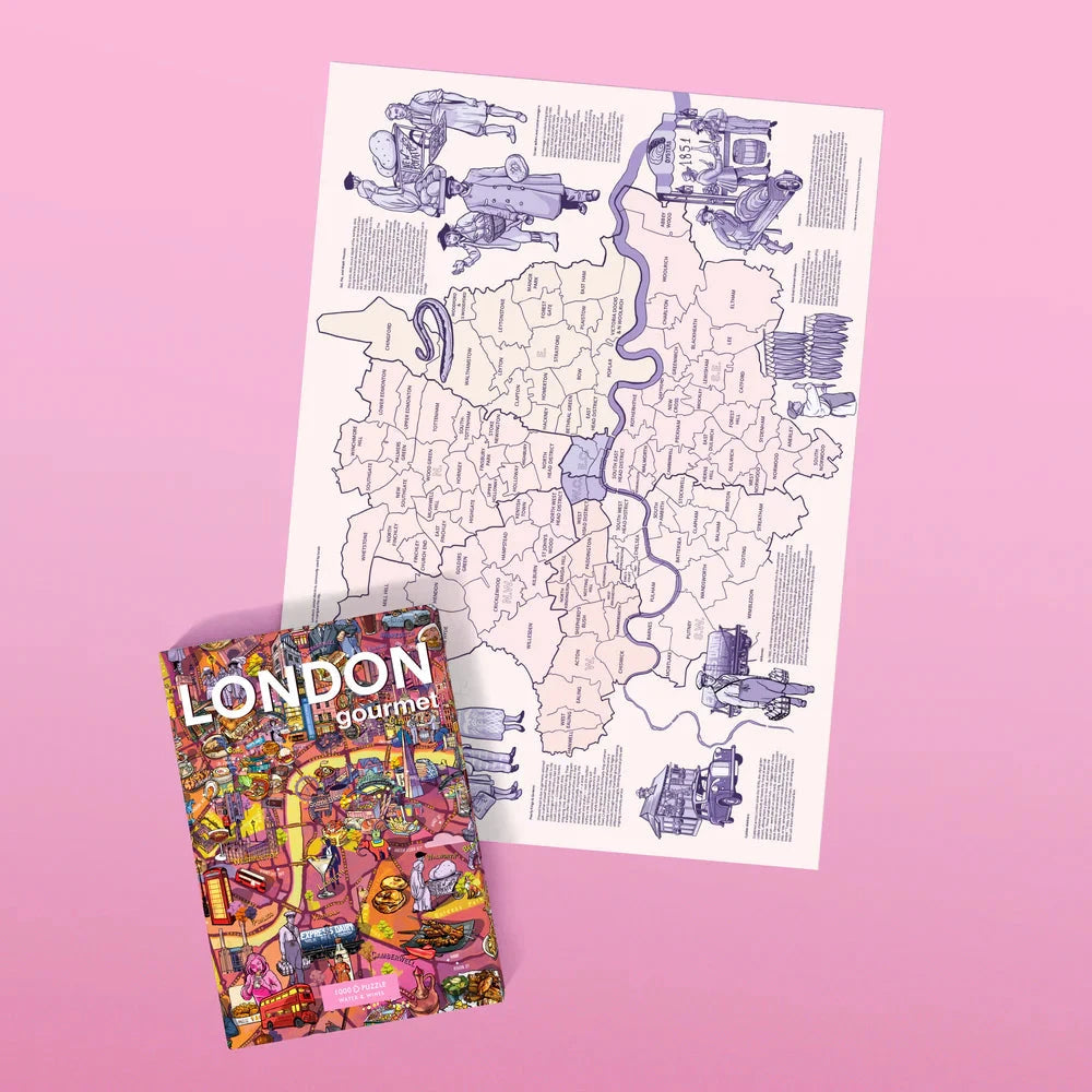 Puzzle de 1000 pièces - London gourmet (48 x 68 cm) puzzle Water & Wines 
