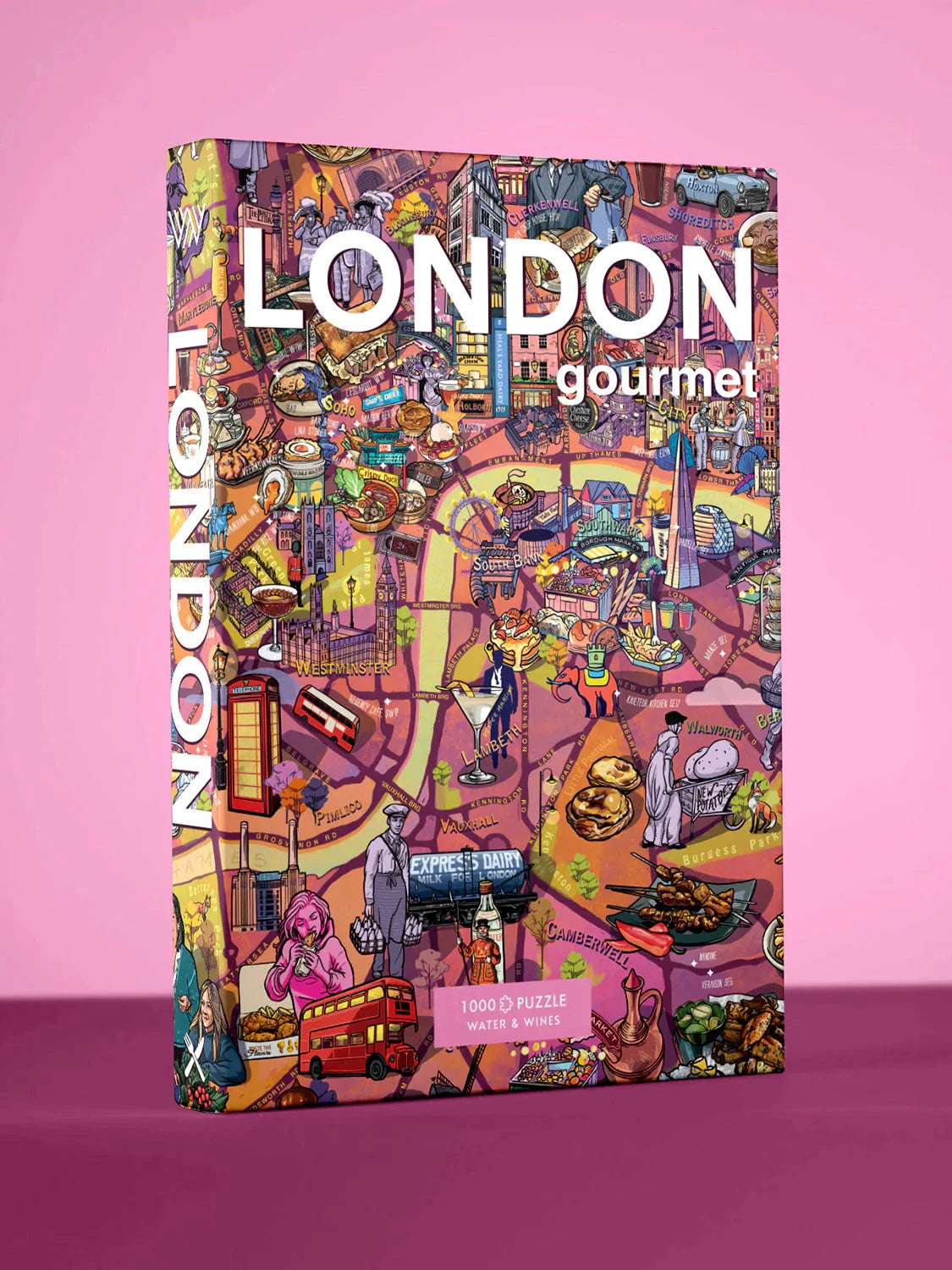 Puzzle de 1000 pièces - London gourmet (48 x 68 cm) puzzle Water & Wines 