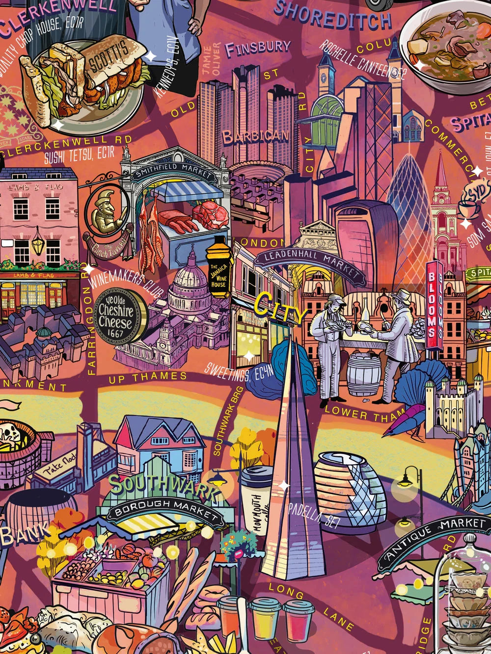 Puzzle de 1000 pièces - London gourmet (48 x 68 cm) puzzle Water & Wines 