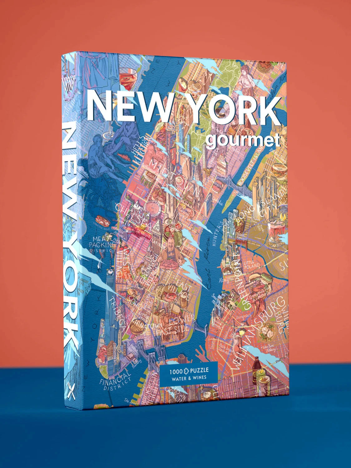 Puzzle de 1000 pièces - New York gourmet (48 x 68 cm) puzzle Water & Wines 