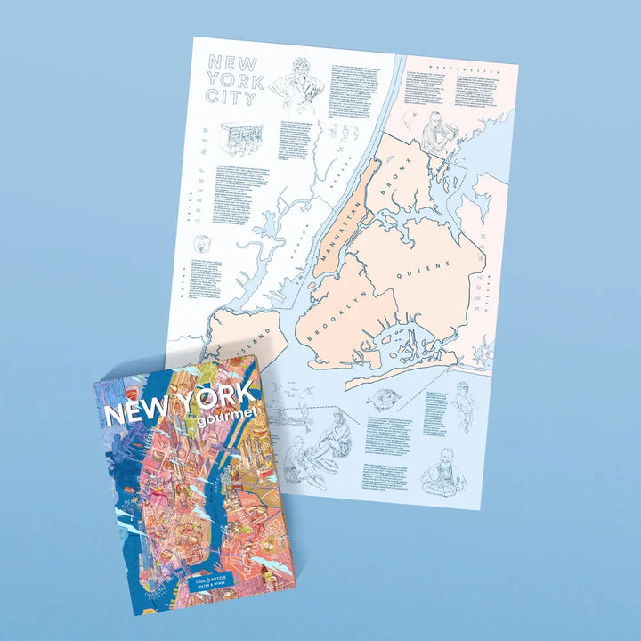 Puzzle de 1000 pièces - New York gourmet (48 x 68 cm) puzzle Water & Wines 