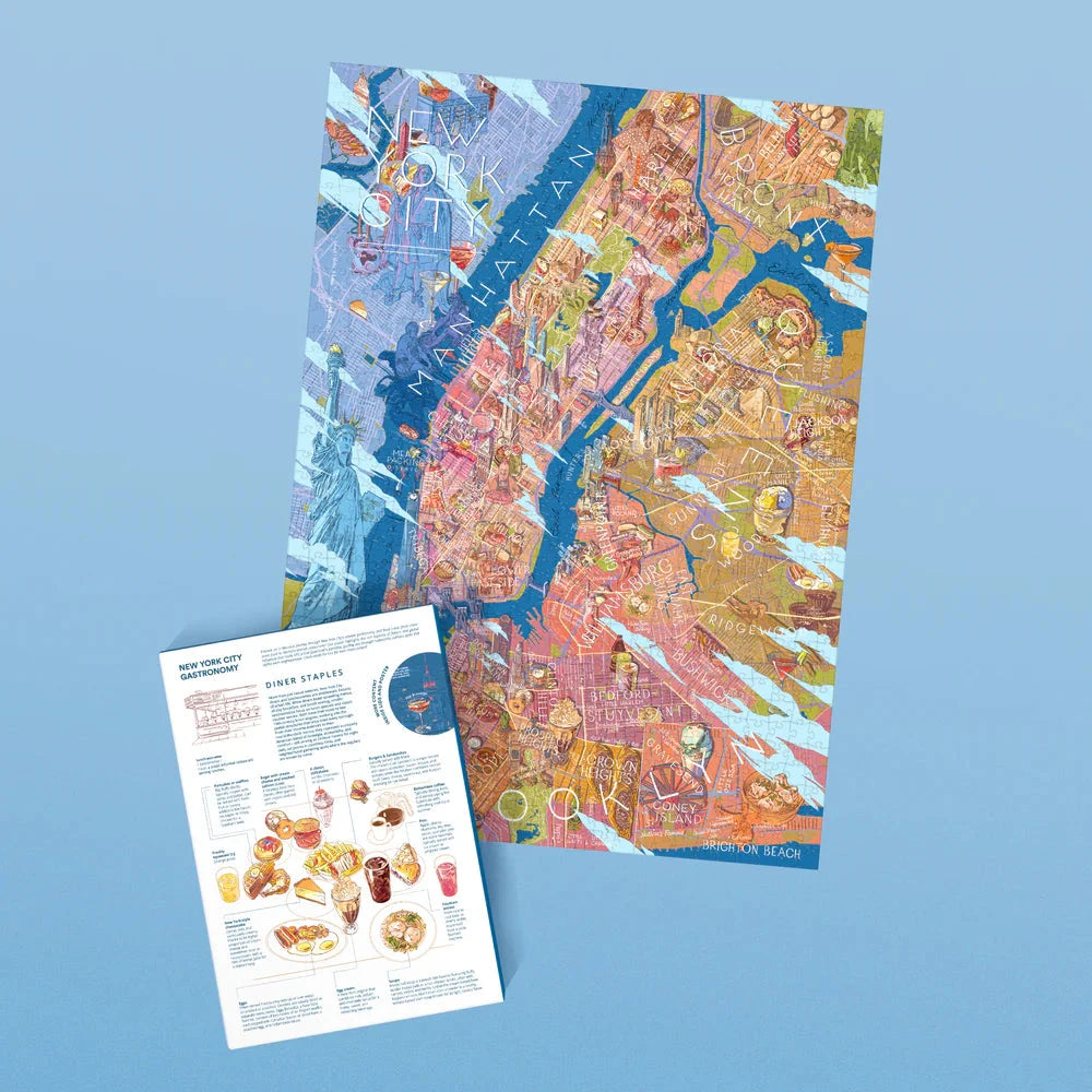 Puzzle de 1000 pièces - New York gourmet (48 x 68 cm) puzzle Water & Wines 