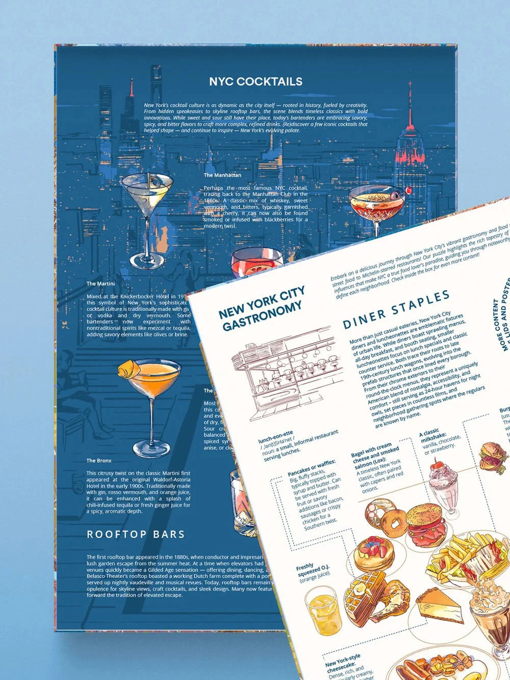 Puzzle de 1000 pièces - New York gourmet (48 x 68 cm) puzzle Water & Wines 