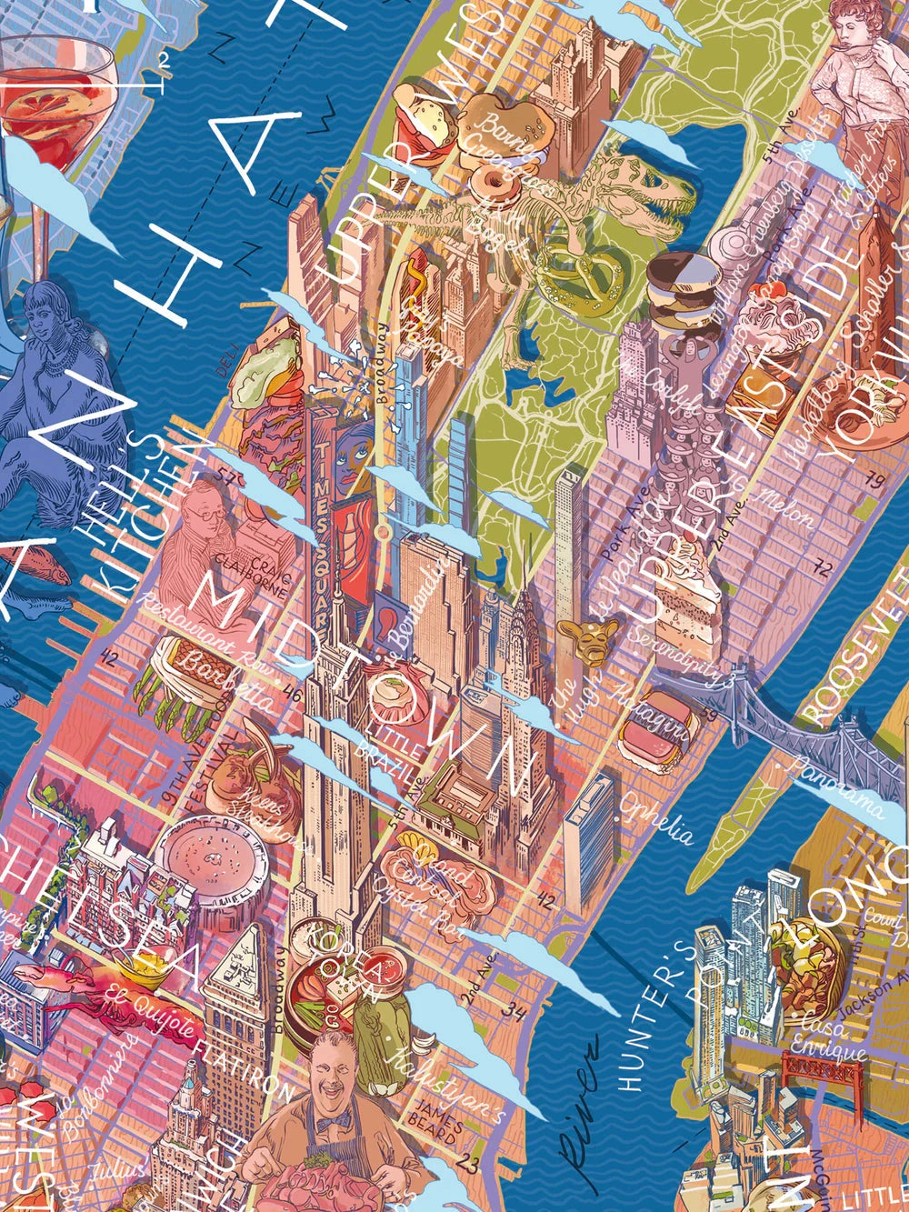 Puzzle de 1000 pièces - New York gourmet (48 x 68 cm) puzzle Water & Wines 