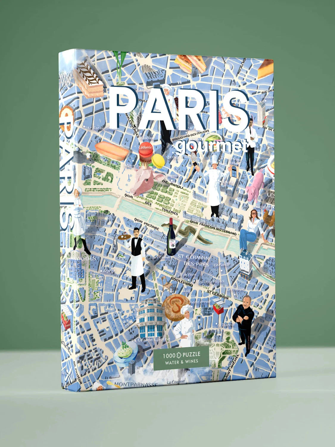 Puzzle de 1000 pièces - Paris gourmet (48 x 68 cm) puzzle Water & Wines 