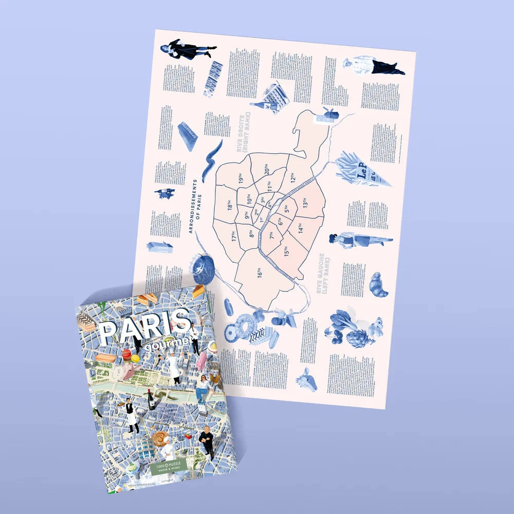 Puzzle de 1000 pièces - Paris gourmet (48 x 68 cm) puzzle Water & Wines 