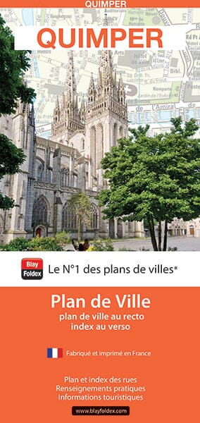 Quimper, Finistère - Plan de ville | Blay Foldex plan de ville Blay Foldex