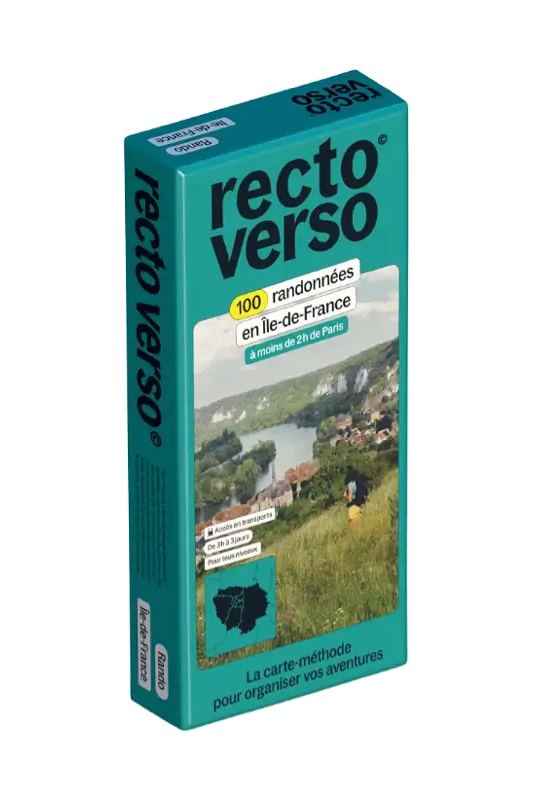 Coffret de 100 Randonnées en Ile-de-France | Recto Verso