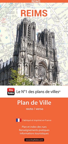Reims, Marne - Plan de ville | Blay Foldex plan de ville Blay Foldex